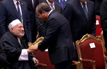 الرئيس السيسي والدكتور أحمد عمر هاشم  الرئيس السيسي والدكتور أحمد عمر هاشم