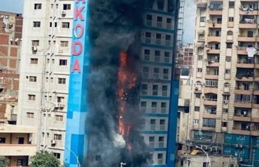 حريق في مستشفى راقودة بالإسكندرية