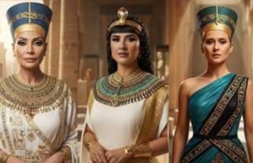 نجمات الفن بالزي الفرعوني  نجمات الفن بالزي الفرعوني