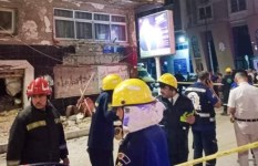 انهيار عقار العصافرة  انهيار عقار العصافرة