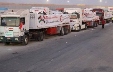 شاحنات المساعدات الإنسانية