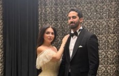 الفنانة مي عز الدين وزوجها