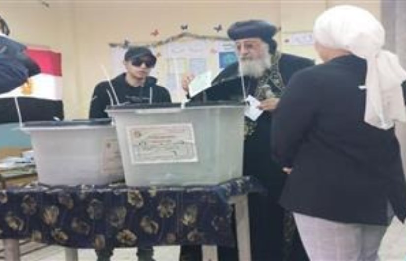 البابا تواضروس يدلى بصوته