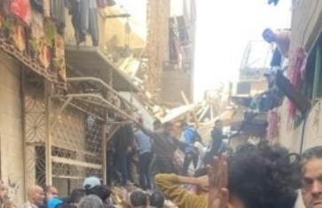 انهيار عقار من 4 طوابق فى إمبابة