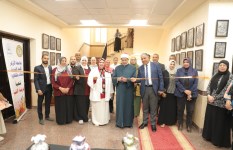 رئيس جامعة الأزهر يفتتح معرض إبداع طالبات التربية الفنية بكلية التربية