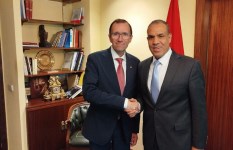 وزير الخارجيه يلتقي بوزير خارجيه النرويج