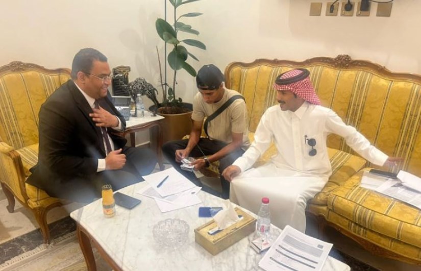 جانب من اللقاء جانب من اللقاء