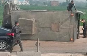 حادث علي الطريق الاقليمي بالمنوفية 