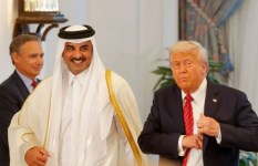 ترامب وأمير قطر