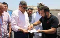 محافظ الجيزه يتفقد محيط المتحف المصري الكبير