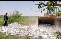 ازاله التعديات على الاراضي الزراعيه 