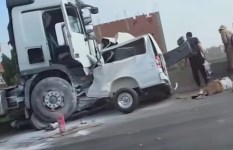 حادث علي الطريق الاقليمي بالمنوفية 