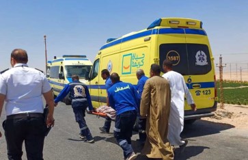 حادث انقلاب أتوبيس بالمنيا
