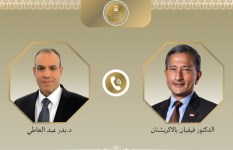 وزير الخارجية ونظيره السنغافوري