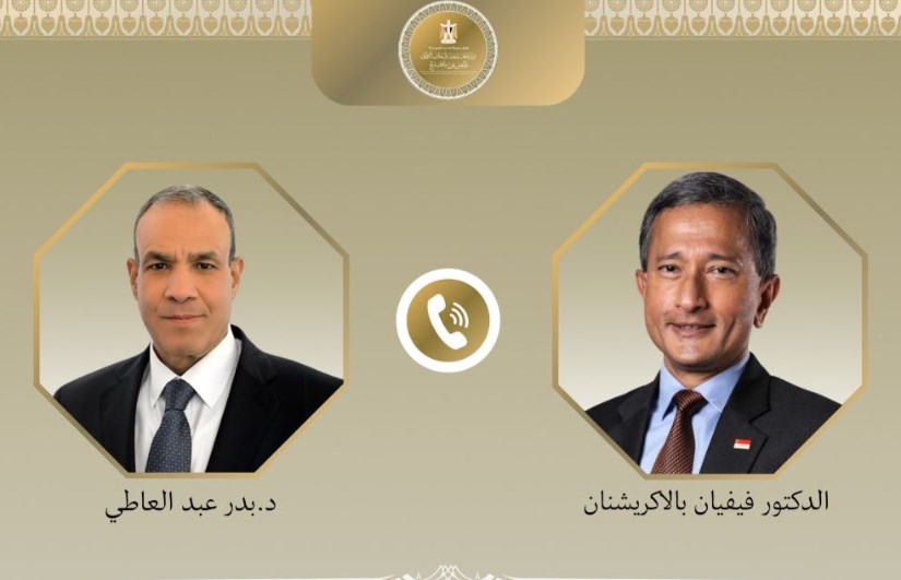 وزير الخارجية ونظيره السنغافوري