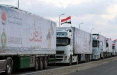 قافلة مساعدات جديدة عبر رفح