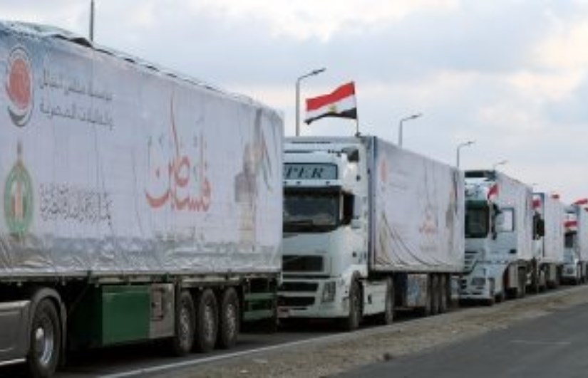 قافلة مساعدات جديدة عبر رفح