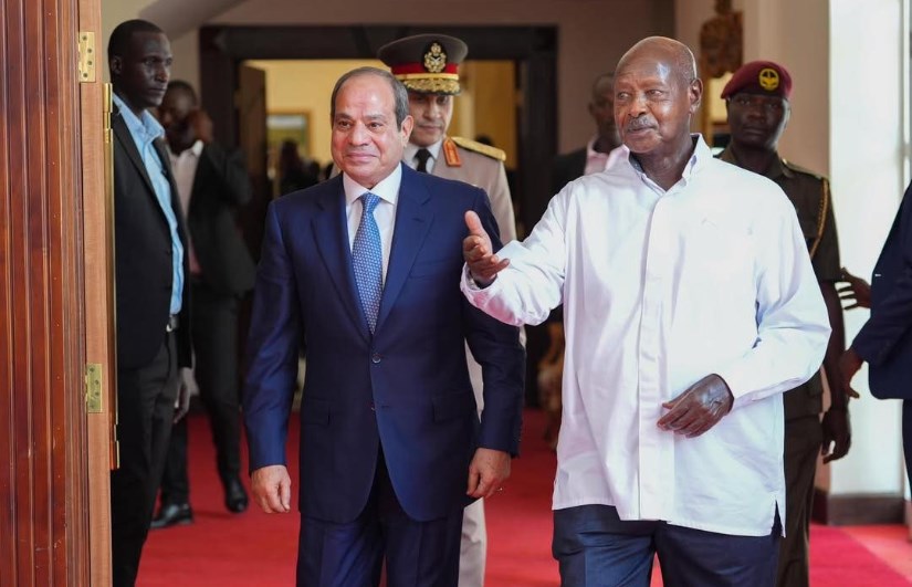 الرئيس السيسي ورئيس أوغندا