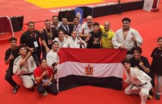 المنتخب المصري للناشئين والناشئات للجودو الميدالية الذهبية