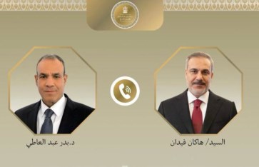 وزير الخارجية ونظيره التركي