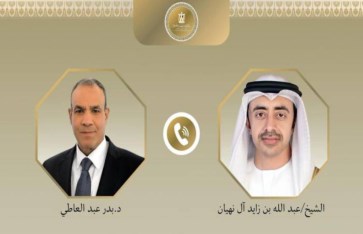 وزير الخارجية ونظيره الاماراتي