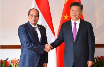الرئيس السيسي والرئيس الصيني
