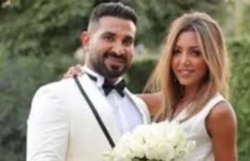 الفنان أحمد سعد وزوجته